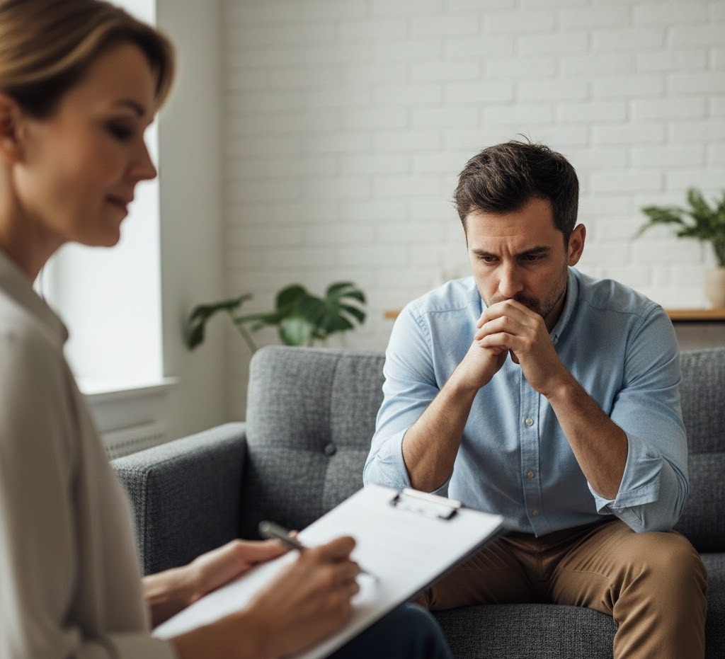 Psychiatrist providing PTSD care to adolescent and adult patients