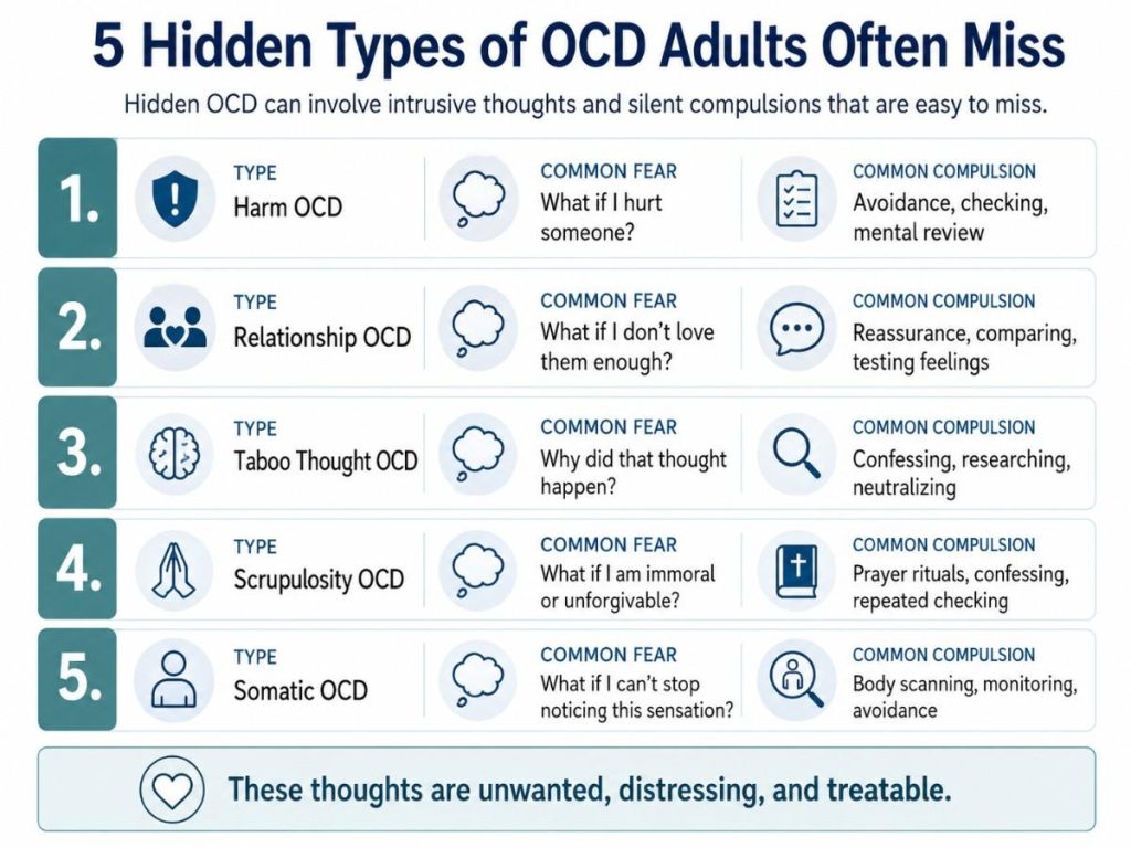 5 Hidden Types of OCD Adults Often Miss