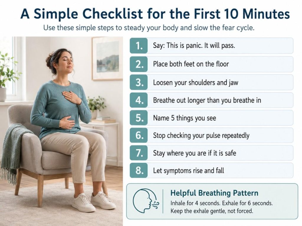 A Simple Checklist for the First 10 Minutes infographic